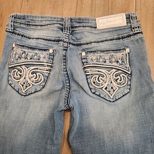 Affliction Jade Fleur Arizona Bootcut Jeans Women’s Size 29 Biker Rock Western